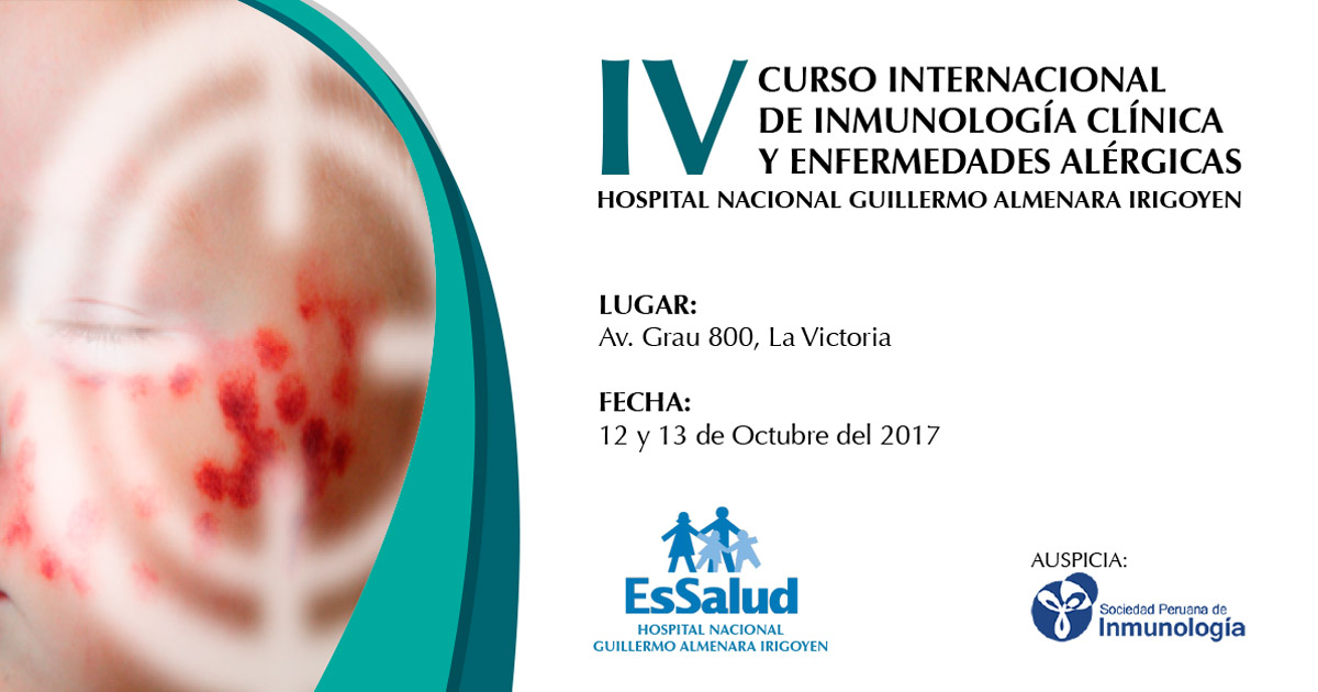 IV CURSO INTERNACIONAL DE INMUNOLOGÍA CLÍNICA Y ENFERMEDADES ALÉRGICAS