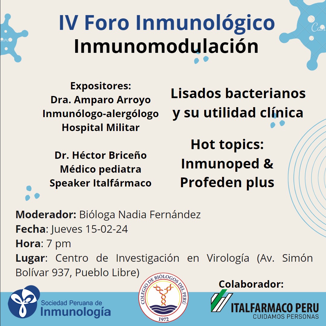 IV Foro Inmunológico: Inmunomodulación
